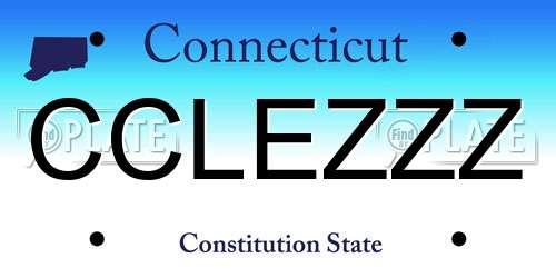 CCLEZZZ Connecticut License Plate