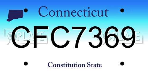 CFC7369 Connecticut License Plate