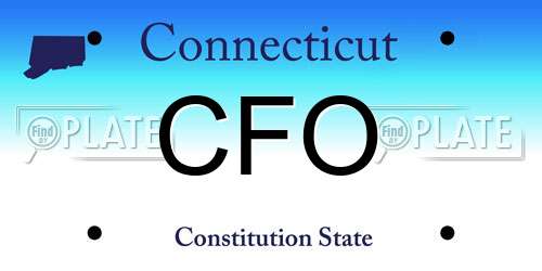 CFO Connecticut License Plate