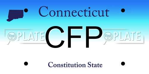 CFP Connecticut License Plate