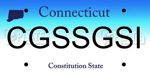 CGSSGSI Connecticut License Plate