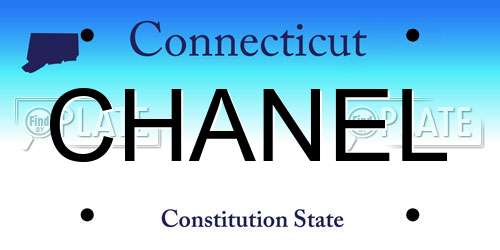 CHANEL Connecticut License Plate