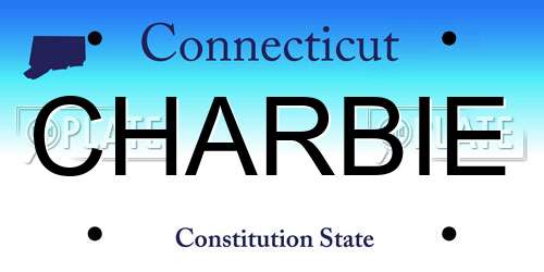 CHARBIE Connecticut License Plate