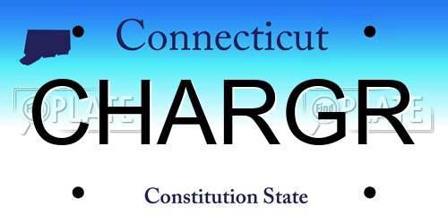 CHARGR Connecticut License Plate