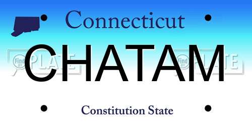 CHATAM Connecticut License Plate