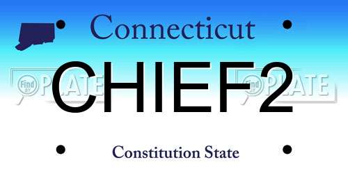CHIEF2 Connecticut License Plate