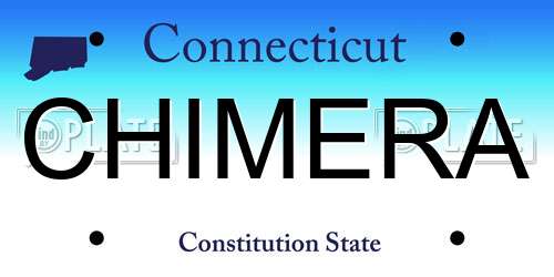 CHIMERA Connecticut License Plate