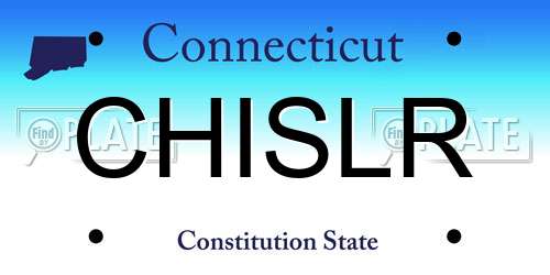 CHISLR Connecticut License Plate
