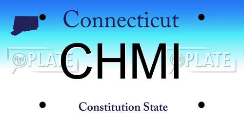 CHMI Connecticut License Plate
