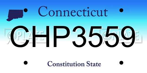 CHP3559 Connecticut License Plate