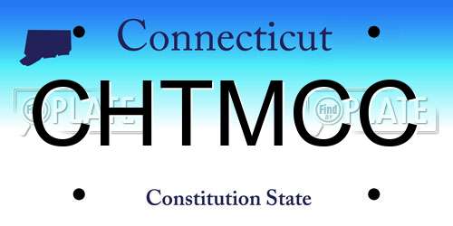 CHTMCC Connecticut License Plate