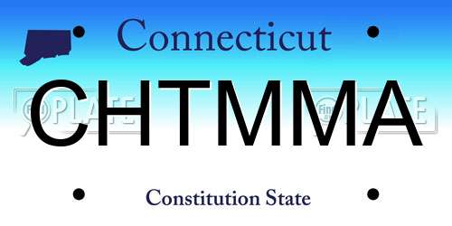 CHTMMA Connecticut License Plate