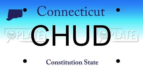 CHUD Connecticut License Plate