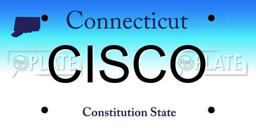CISCO Connecticut License Plate