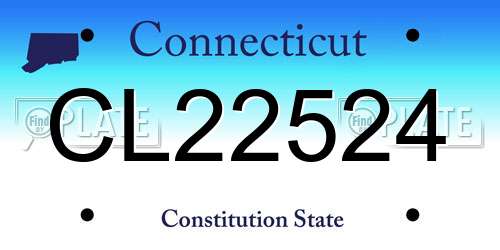 CL22524 Connecticut License Plate