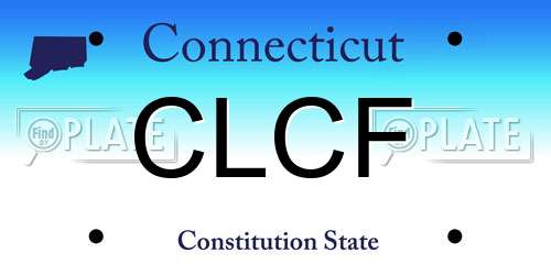 CLCF Connecticut License Plate