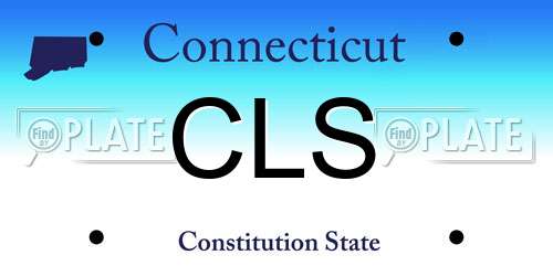 CLS Connecticut License Plate