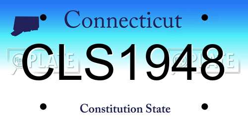 CLS1948 Connecticut License Plate