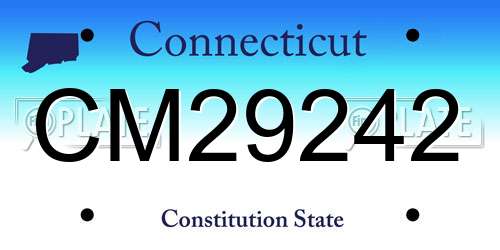 CM29242 Connecticut License Plate