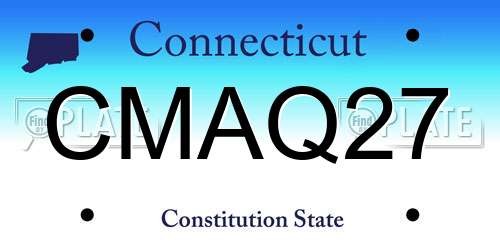 CMAQ27 Connecticut License Plate