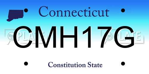 CMH17G Connecticut License Plate