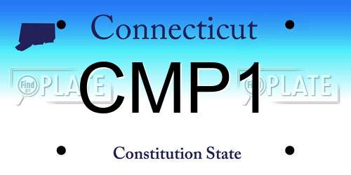 CMP1 Connecticut License Plate