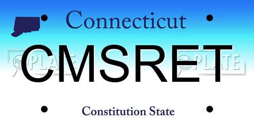 CMSRET Connecticut License Plate