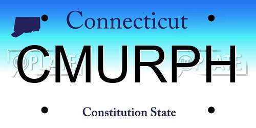 CMURPH Connecticut License Plate