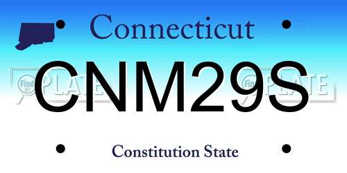 CNM29S Connecticut License Plate