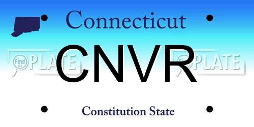 CNVR Connecticut License Plate