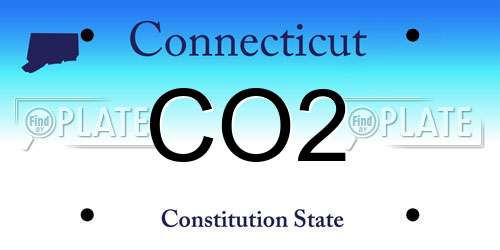 CO2 Connecticut License Plate
