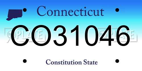 CO31046 Connecticut License Plate
