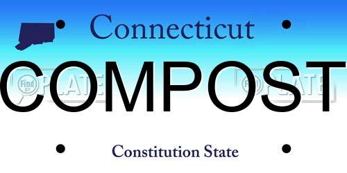 COMPOST Connecticut License Plate