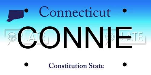 CONNIE Connecticut License Plate