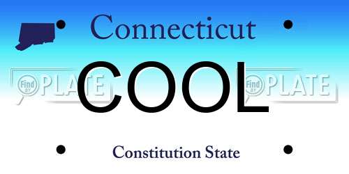 COOL Connecticut License Plate