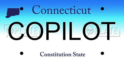 COPILOT Connecticut License Plate