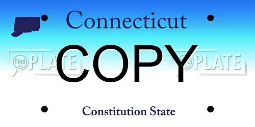 COPY Connecticut License Plate