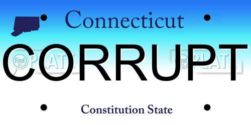 CORRUPT Connecticut License Plate