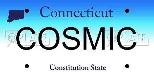 COSMIC Connecticut License Plate
