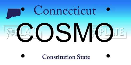 COSMO Connecticut License Plate