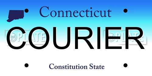 COURIER Connecticut License Plate