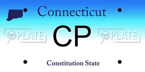 CP Connecticut License Plate