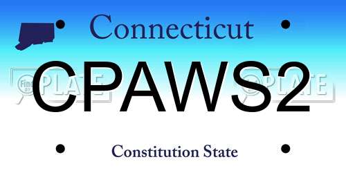 CPAWS2 Connecticut License Plate
