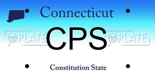 CPS Connecticut License Plate