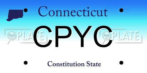 CPYC Connecticut License Plate