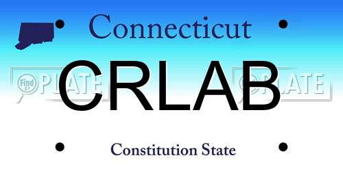 CRLAB Connecticut License Plate