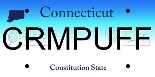 CRMPUFF Connecticut License Plate