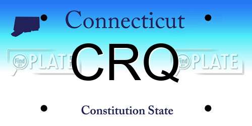 CRQ Connecticut License Plate