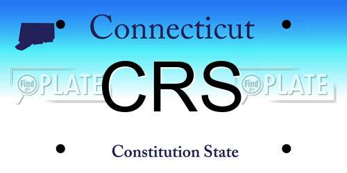 CRS Connecticut License Plate