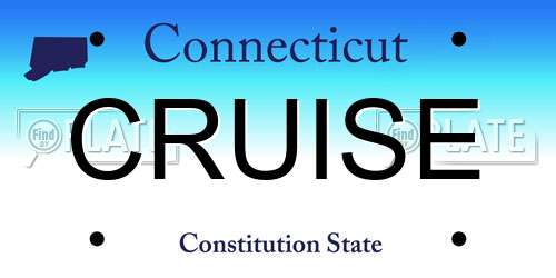 CRUISE Connecticut License Plate